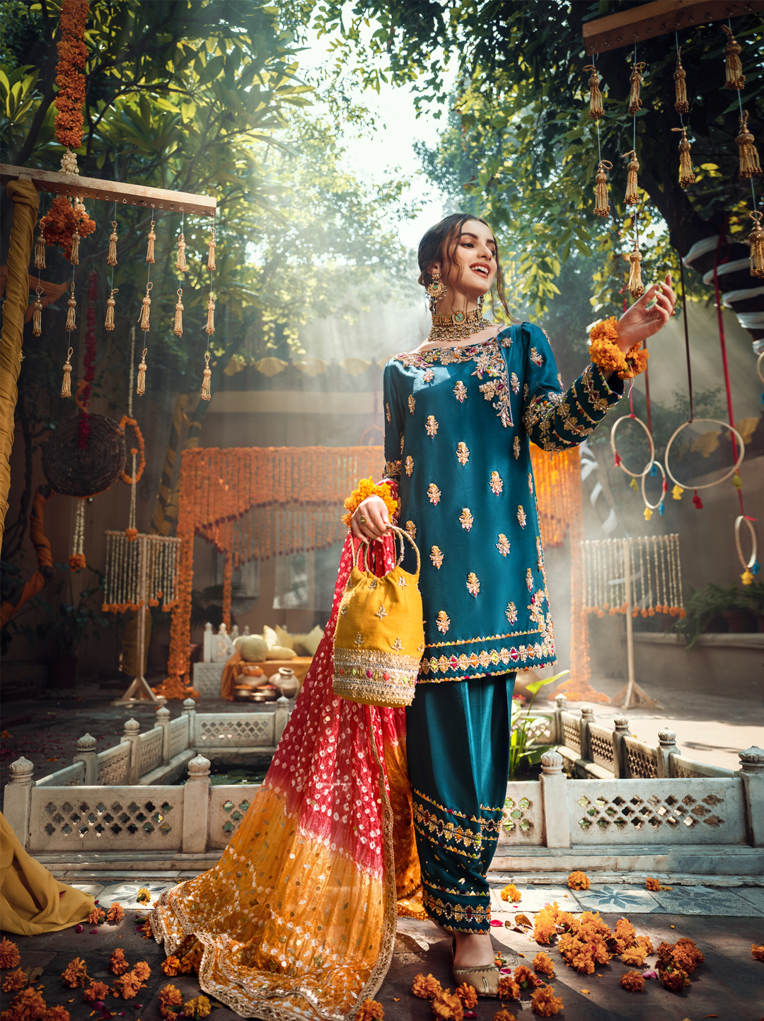 mehndi outfit-ayesha annd usman-top fashion designer in pakistan