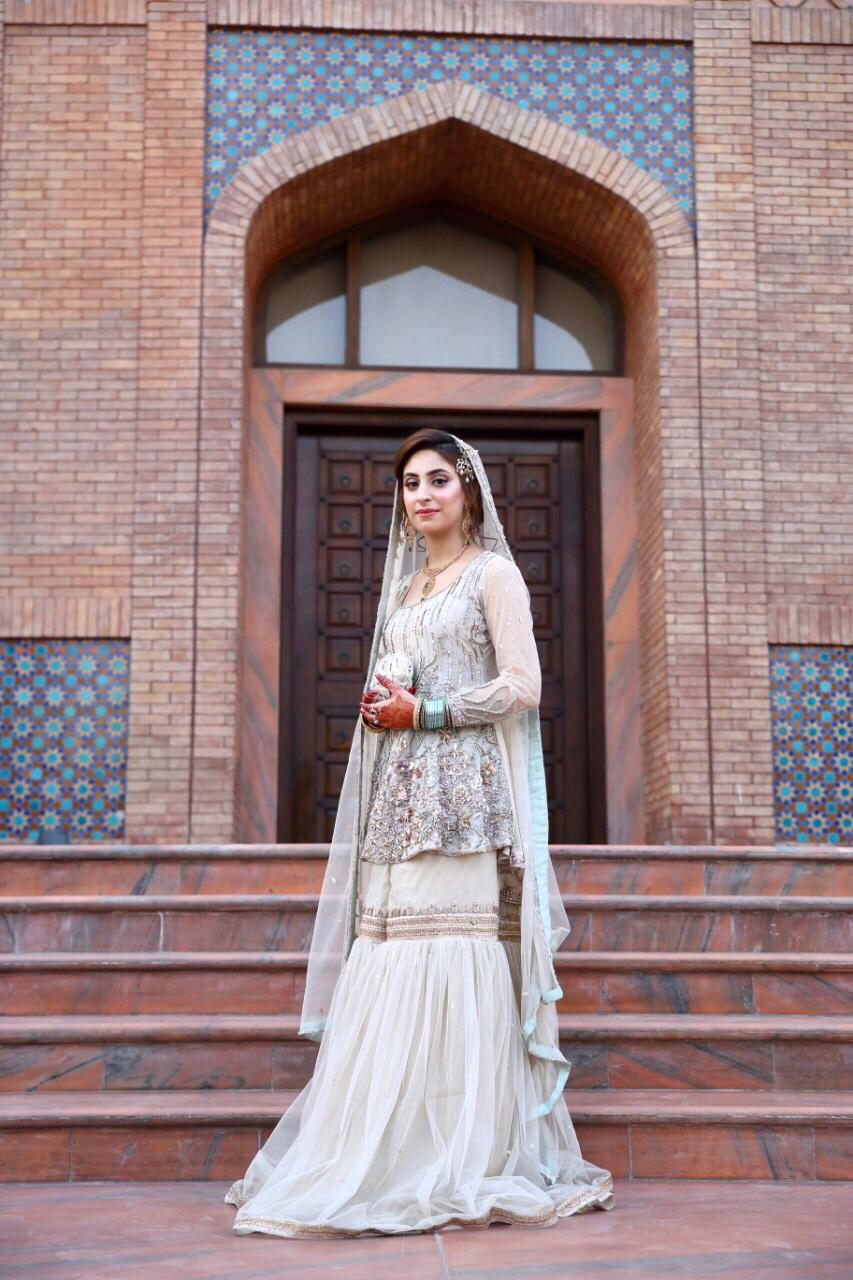 gharara with peplum-pakistani wedding