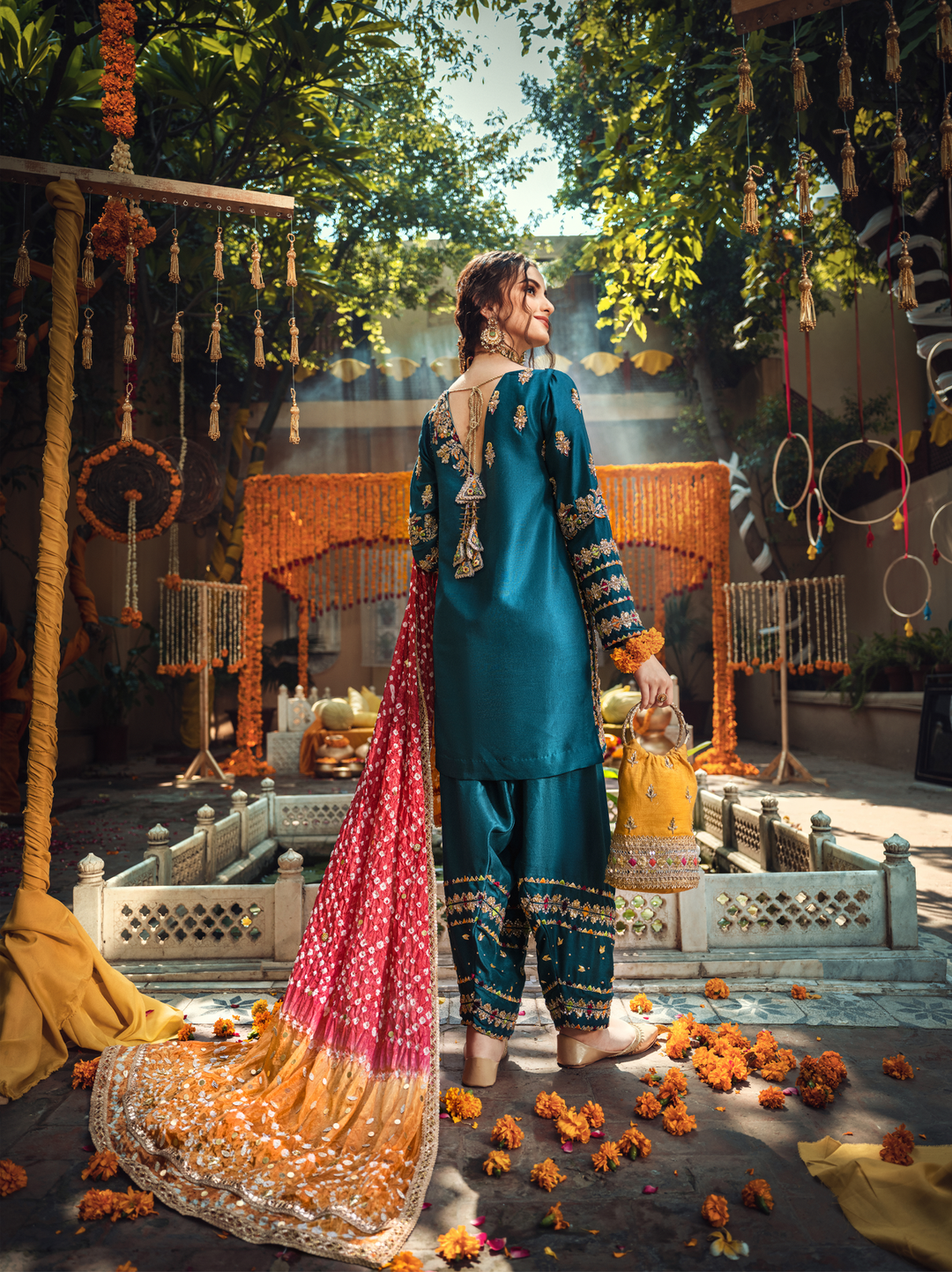 mehndi outfit-ayesha annd usman-top fashion designer in pakistan