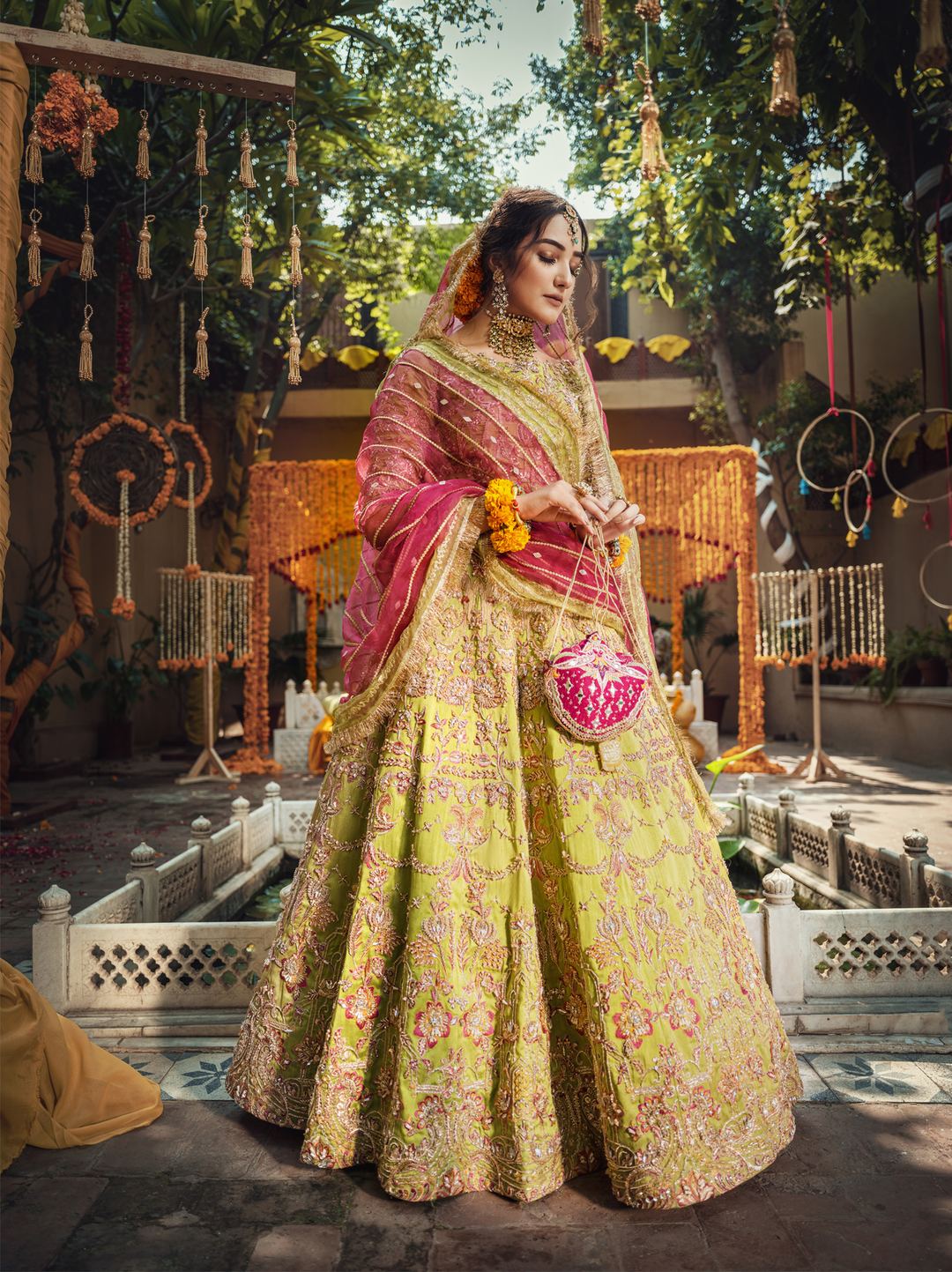 mehndi bridal-ayesha and usman-best fashion designer in pakistan