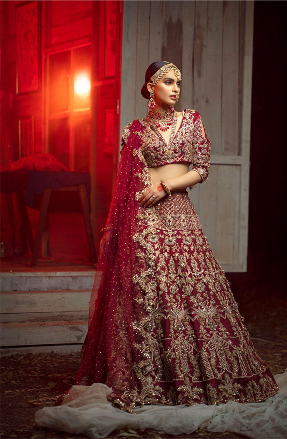 Red bridal dress-fashion designer-pakistan-ayesha and usman