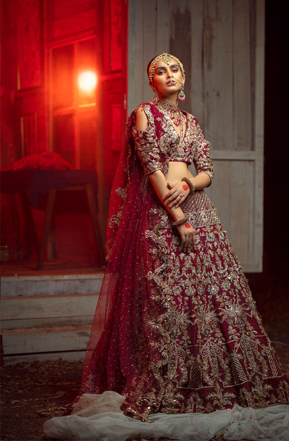 Red bridal dress-fashion designer-pakistan-ayesha and usman