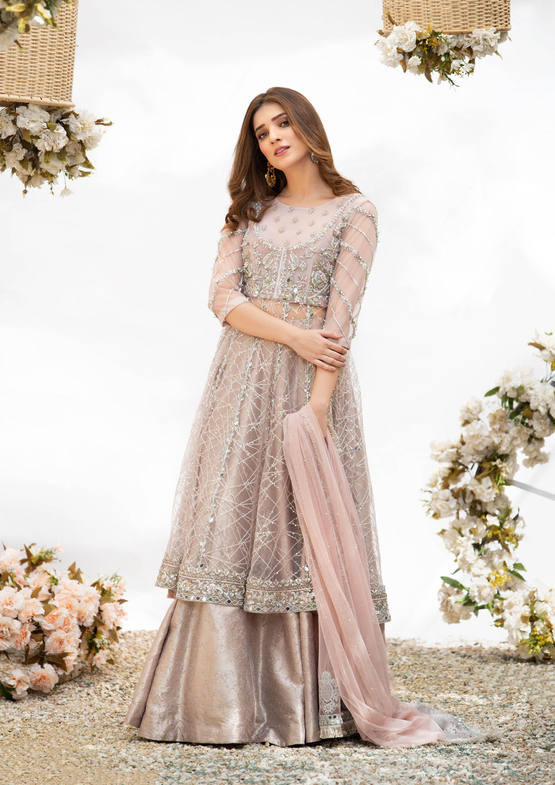 pink bridal shirt- ayesha and usman